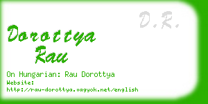 dorottya rau business card